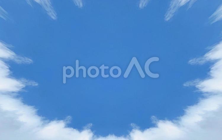 空と雲のフレーム 背景5 空と雲のフレーム 背景5 空,青空,背景の写真素材
