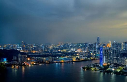 街の夜景の写真