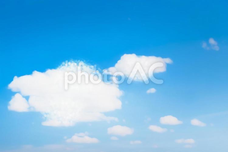 青空_絵画風 青空,背景,空の写真素材