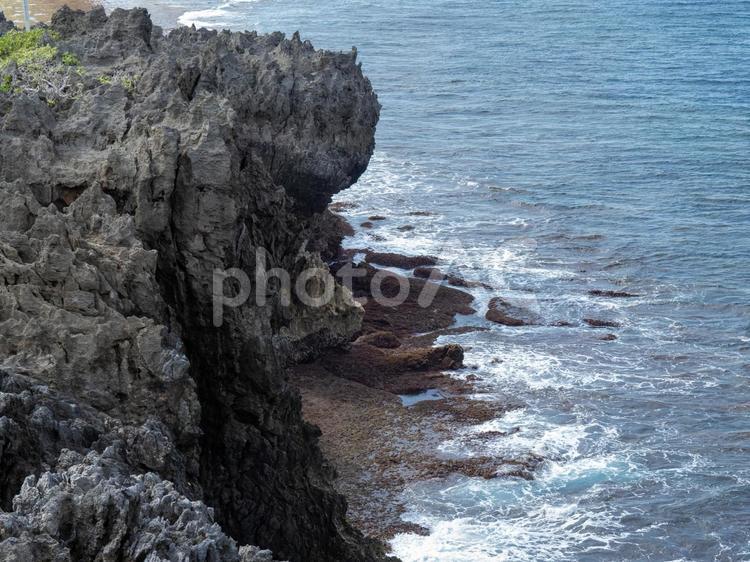 辺戸岬の風景 沖縄,南国,夏休みの写真素材