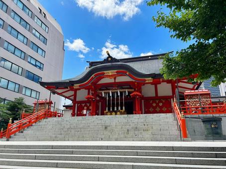 花園神社 拝殿 花園神社,拝殿,社殿の写真素材
