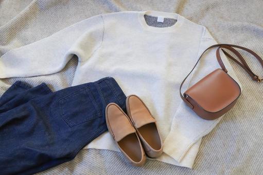 ファッションコーディネート ファッション,コーディネート,デニムの写真素材