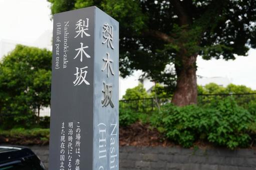 梨木坂 千代田区 梨木坂 千代田区 なしのきざか,梨木坂,千代田区の写真素材