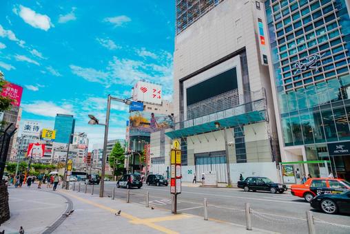 【東京】新宿駅の周辺 2025 【東京】新宿駅の周辺 2025 街並み,ビル,新宿の写真素材