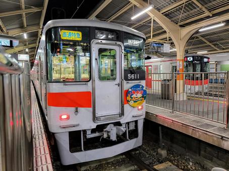 山陽電鉄、山陽姫路駅、ホーム 山陽電鉄、山陽姫路駅、ホーム 山陽電鉄,本線,5000系の写真素材