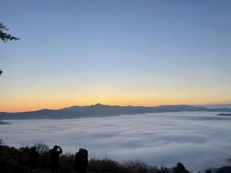 雲海　遠野市の写真