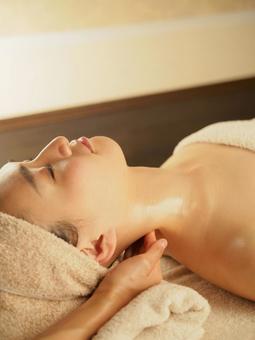 Esthetic relaxation aroma image, JPG Esthetic relaxation aroma image, beauty salon, first, massage, JPG