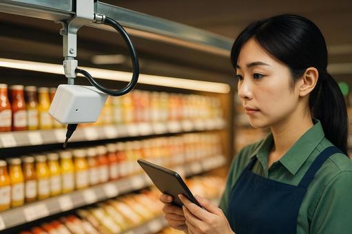 Edge AI shelf monitoring AI camera product management, edge ai, display shelf, shelf monitoring, JPG