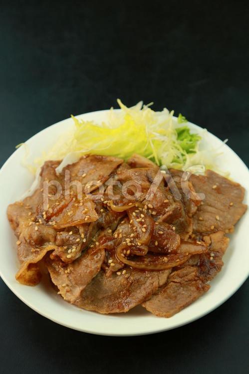 豚の生姜焼き 生姜焼き,豚肉,しょうが焼きの写真素材