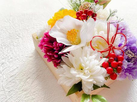 正月升飾り お正月,年賀状,正月飾りの写真素材