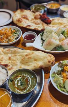 ネパール料理 ネパール料理 インド,ネパール,ベトナムの写真素材