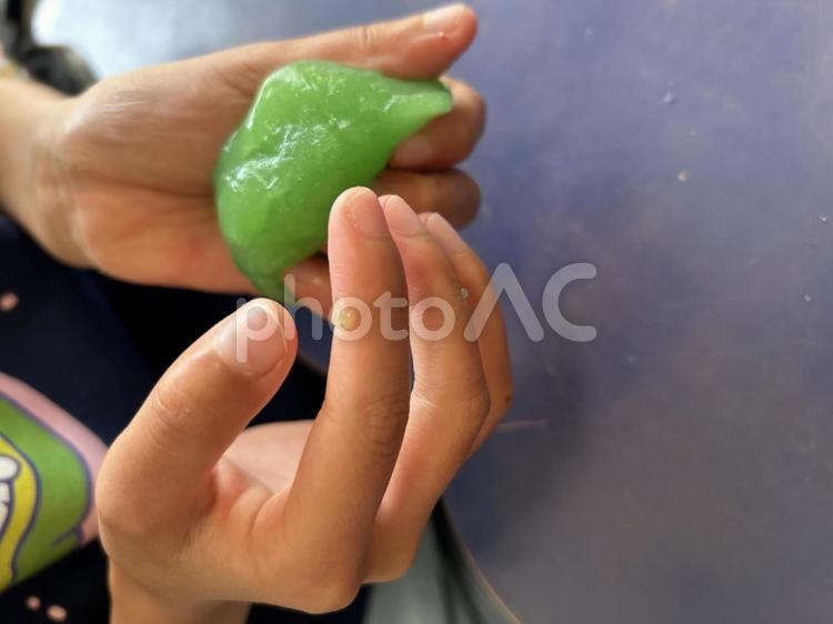 スライム遊び スライム,子供,遊びの写真素材