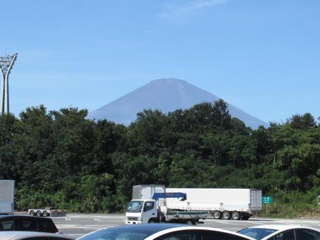 足柄SAからの富士山 足柄SAからの富士山 霊峰,山,日本一の写真素材