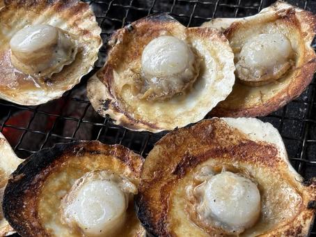 ホタテの網焼き 03 ホタテの網焼き 03 帆立,ホタテ,貝の写真素材
