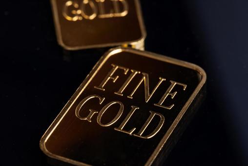 ゴールドバー　GOLD 金,金塊,ゴールドバーの写真素材