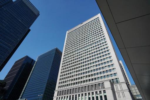 東京 東京駅周辺の高層ビル2 高層ビル,摩天楼,ビル群の写真素材