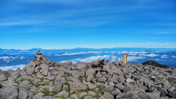 編笠山山頂 編笠山山頂の写真