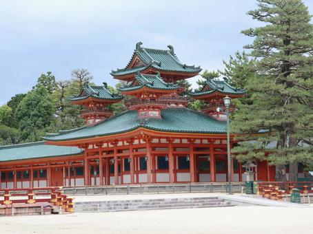 京都 平安神宮 白虎楼 京都 平安神宮 白虎楼 京都,平安神宮,白虎楼の写真素材