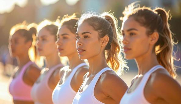 美しい女性アスリート達の写真