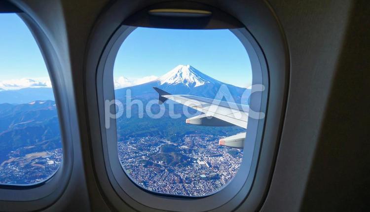 飛行機の窓から見える絶景 自然,観光,飛行の写真素材
