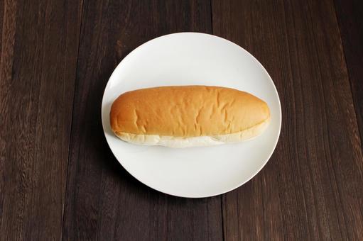 シンプルなコッペパン シンプルなコッペパン パン,コッペパン,朝食の写真素材