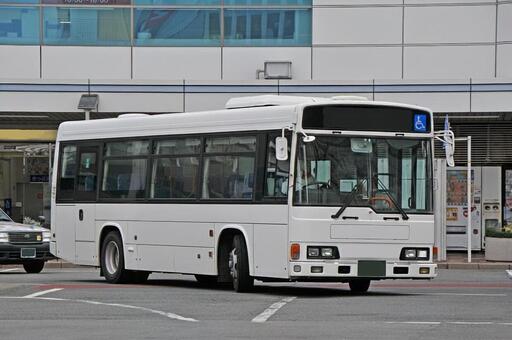 日野レインボー　白 夜行バス,高速バス,旅行の写真素材