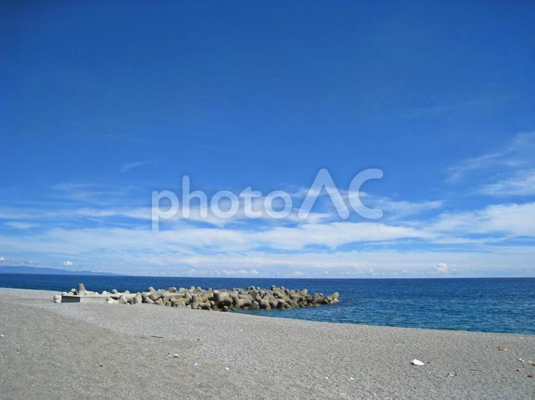 空と海と太陽２ 青空,晴れ,風景の写真素材