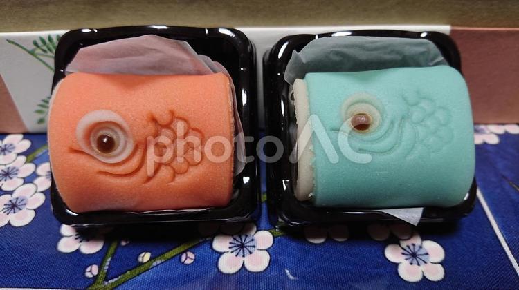 鯉のぼりの和菓子 端午の節句,鯉のぼり,和菓子の写真素材