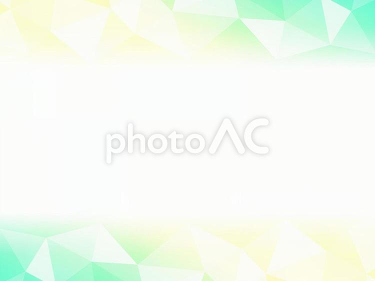 ポリゴン風背景素材（グリーン＆イエロー01） ポリゴン,モザイク,幾何学の写真素材