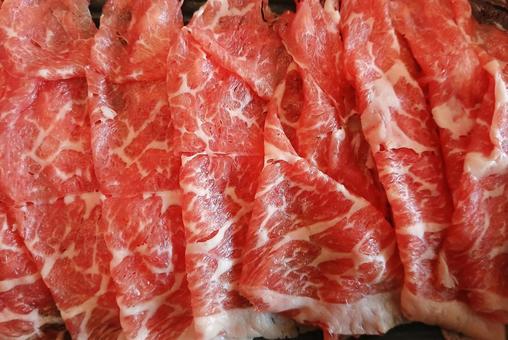 牛肉 しゃぶしゃぶ 牛肉 しゃぶしゃぶ 牛肉,しゃぶしゃぶ,薄切りの写真素材