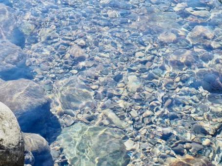 川 川 川,河,綺麗な水の写真素材