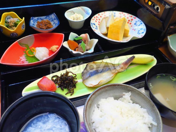 旅館の朝ご飯　 旅館,朝ご飯,朝食の写真素材