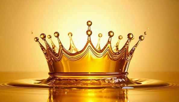 水しぶきの金冠 水しぶきの金冠の写真