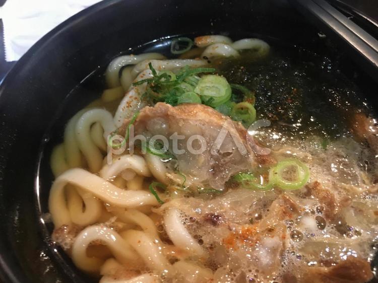 かすうどん　油かす　南河内　大阪名物 かすうどん,油かす,南河内の写真素材