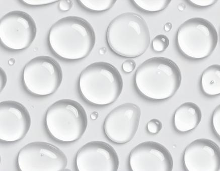 透明ジェルの水滴パターン 透明ジェルの水滴パターンの写真