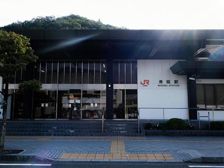 身延駅 身延駅 身延駅,身延線,駅の写真素材