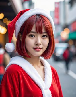 地雷系女子・サンタコスの彼女 地雷系女子・サンタコスの彼女 地雷系女子,サブカルチャー,アニメの写真素材