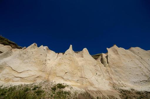 雄大な自然に囲まれた滝瀬海岸のシラフラ シラフラ,滝瀬海岸,乙部町の写真素材