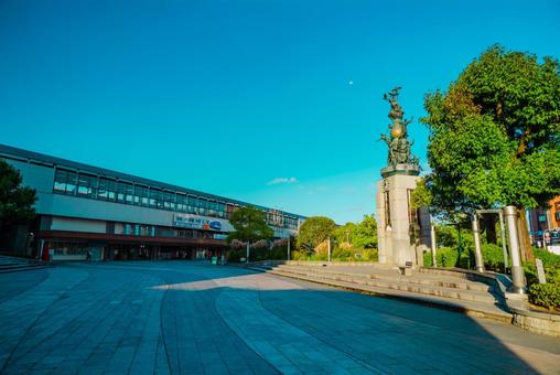【鳥取】鳥取駅 鳥取駅,鳥取,朝の写真素材