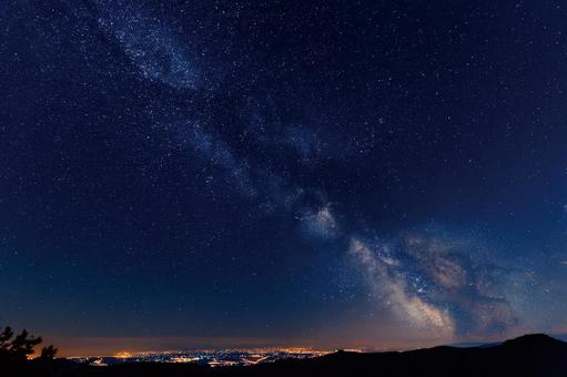 夏の星空 夏の星空の写真