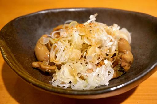 鰻の肝ポン酢 鰻の肝ポン酢の写真