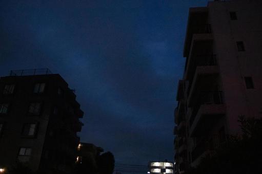 よる風景 よる風景 夜,空,ビルの写真素材