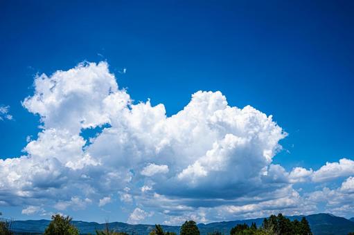 夏の入道雲と青空 夏の入道雲と青空 青空,入道雲,真夏の写真素材