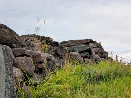 八幡山古墳石室 八幡山古墳石室 八幡山古墳石室,古墳,八幡山の写真素材