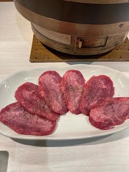厚切り牛タン焼き 厚切り牛タン焼き 牛タン,焼肉,厚切りの写真素材