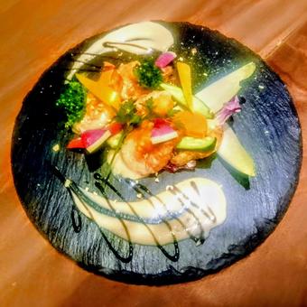 オシャレなエビマヨ 料理,食べ物,ご馳走の写真素材