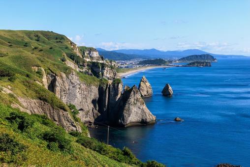 トッカリショ トッカリショ トッカリショ,室蘭,海岸の写真素材