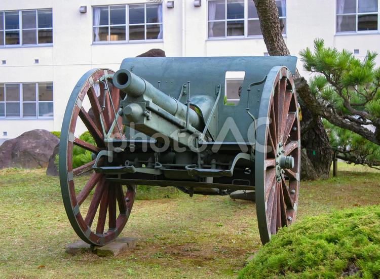 旧日本軍の三八式野砲 ミリタリー,三八式野砲,旧軍の写真素材