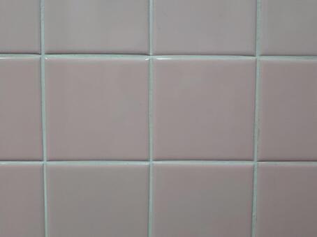 白い目地のピンクタイル タイル,ピンク,陶磁器タイルの写真素材