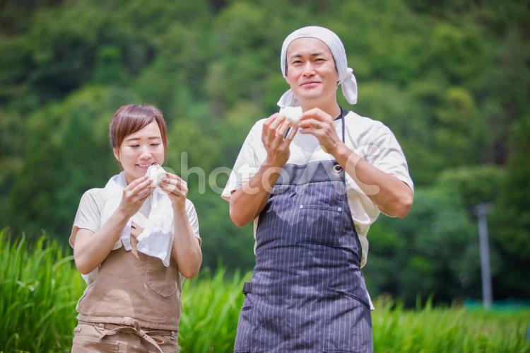 お米と農家 農家,お米,農業の写真素材